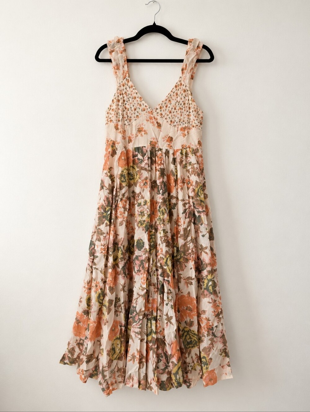 Free People Floral Boho Midi Dress